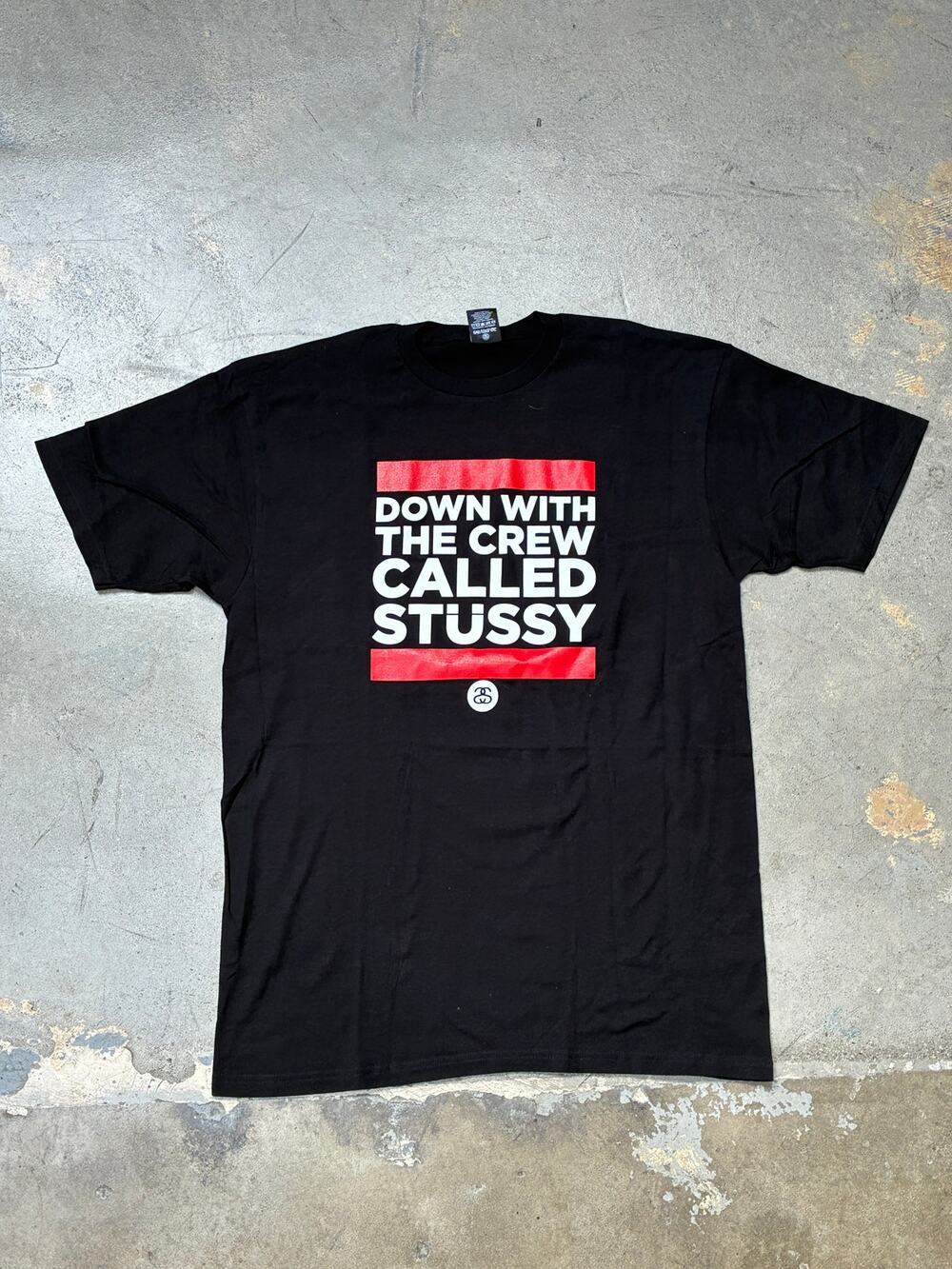 Stussy The Crew T-Shirt Black Large